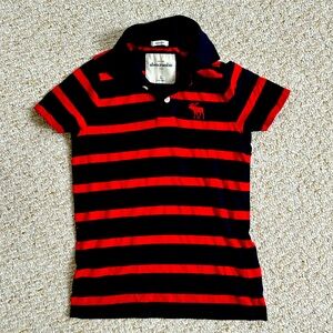 Two Abercrombie kids polo shirts